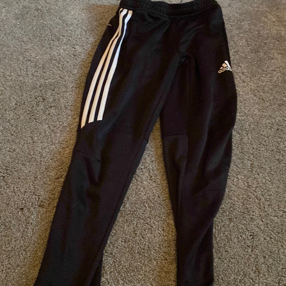 Boys 10-12 black and white soccer pants